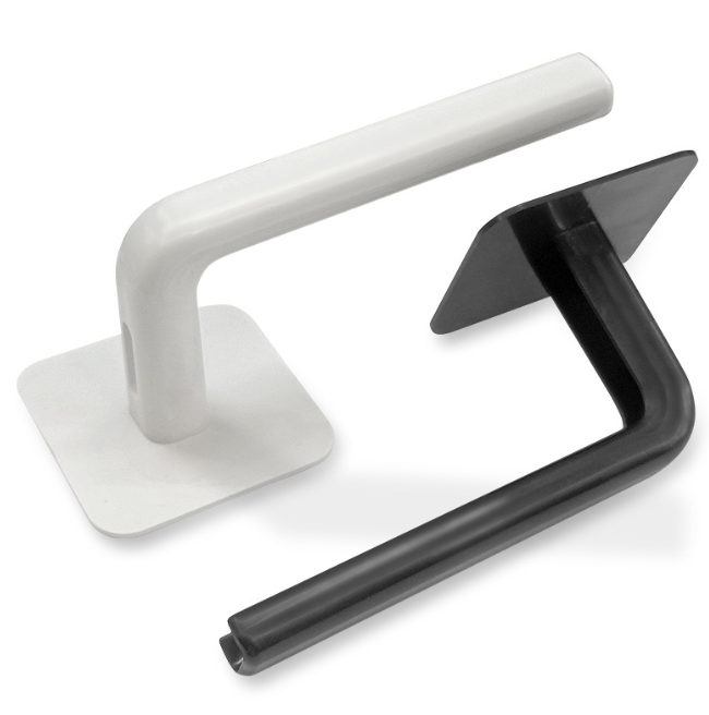 Main product image of Black Polypropylene L-Shaped Hook, 15.5 CM Length