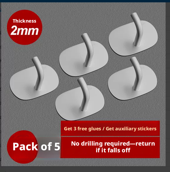 Main product image of Industrial Stainless Steel L-Model Hook, White Finish
