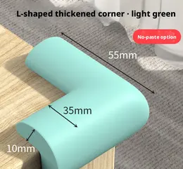 Product image of L-Type Anti-Collision Corner Protector, Glue-Free, Light Green
