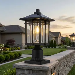 Product image of Solar Post Light, Dusk to Dawn, Pier Mount Base
