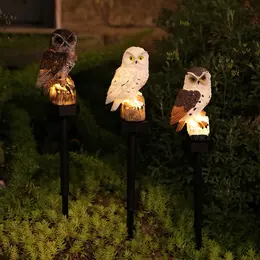 Product image of Outdoor Solar-Powered Owl-Shaped LED Landscape Light