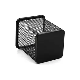 Product image of 12 Pack Metal Square Mesh Pen Holders, Black Epoxy-Coated Industrial Design