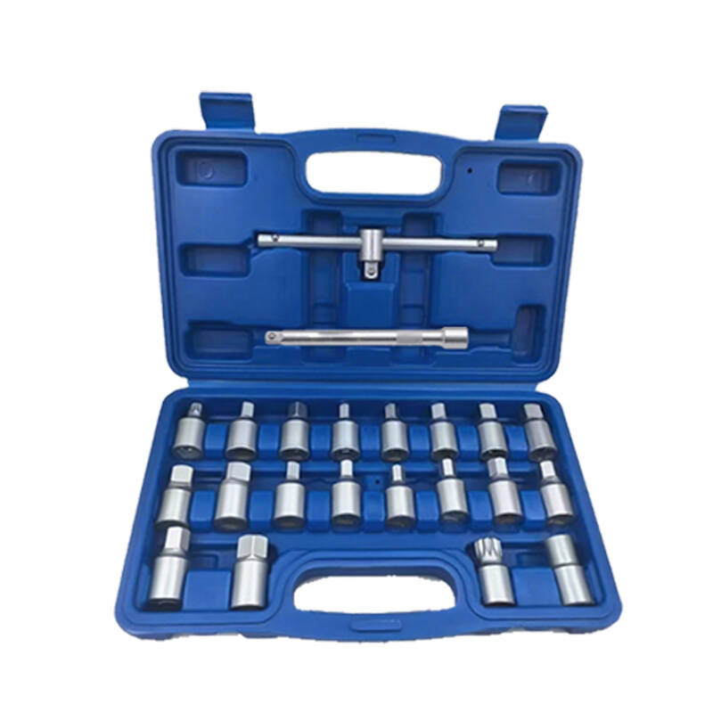 Main product image of 22-Piece Sump Plug Socket Set for Automotive Drain Plug Removal