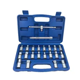 Product image of 22-Piece Sump Plug Socket Set for Automotive Drain Plug Removal