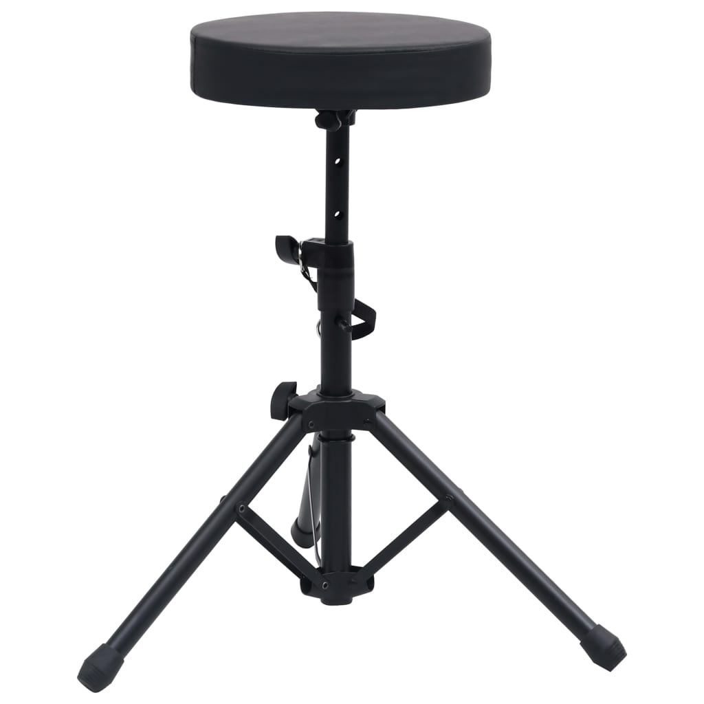 Main product image of Adjustable Round Industrial Drum Stool, Black