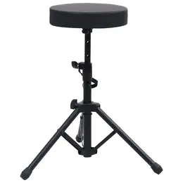 Product image of Adjustable Round Industrial Drum Stool, Black