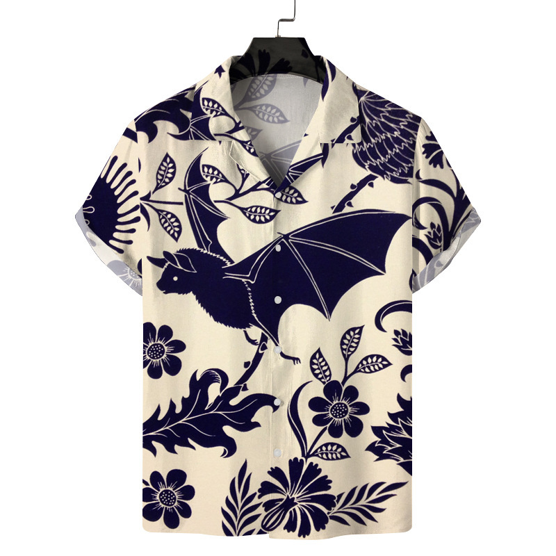 Main product image of Men's Hawaii 3D Printed Short Sleeve Loose Fit Shirt