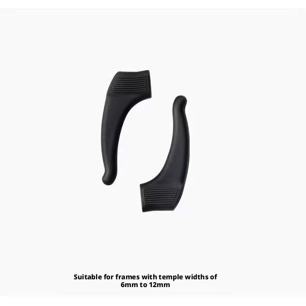 Main product image of Silicone Glasses Leg and Ear Hooks, Black, Medium, 1 Pair