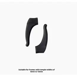 Product image of Silicone Glasses Leg and Ear Hooks, Black, Medium, 1 Pair