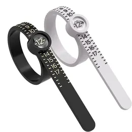 Product image of Finger Sizing Ring Measuring Tape, Black, for Jewelry Sizing