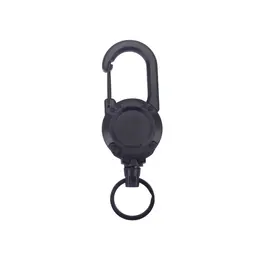 Product image of Retractable Steel Wire Rope Keychain with Easy-Pull Buckle