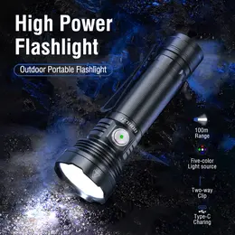 Product image of BORUiT ET28 LED Multicolor Flashlight, 800LM, Type-C Rechargeable, IP67