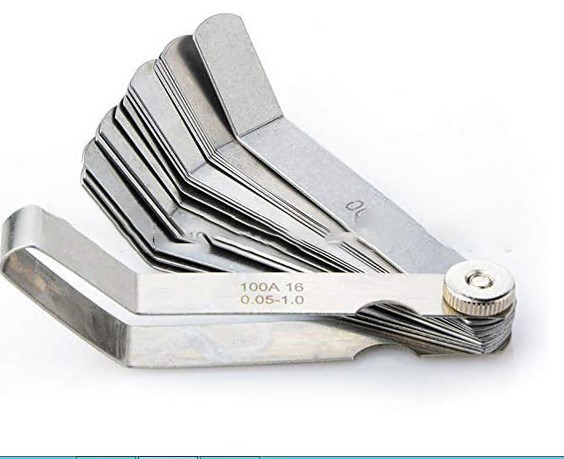 Main product image of 0.05-1mm Metric Feeler Gauge with Curved Stainless Steel Blades