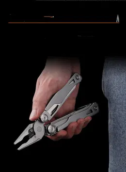 Product image of Folding Multi-Tool with Pliers, Screwdriver, Scissors, and Knife