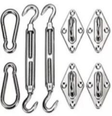 Main product image of 8-Piece Stainless Steel Sun Sail Canopy Fixing Fittings Kit