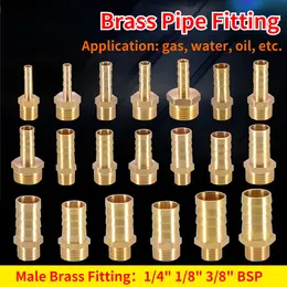 Product image of Brass BSP Male Pipe to Pagoda Hose Barb Adapter