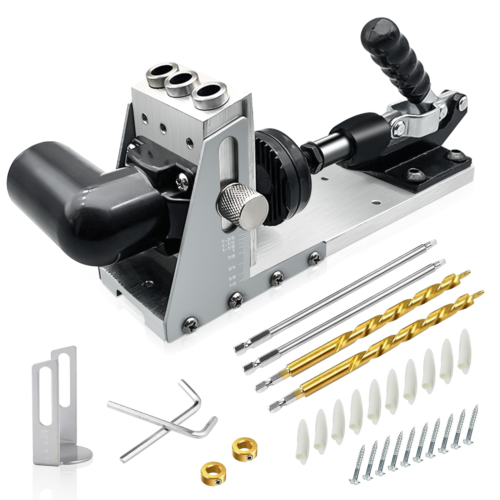 Main product image of Pocket Hole Jig Kit with 12-33mm Drill Guide for Woodworking