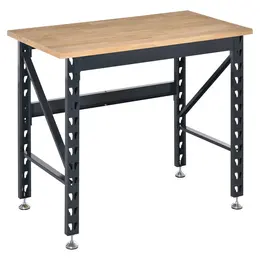 Product image of 45" Wood Workbench, Adjustable Foot Pads, 1100 Lbs Capacity