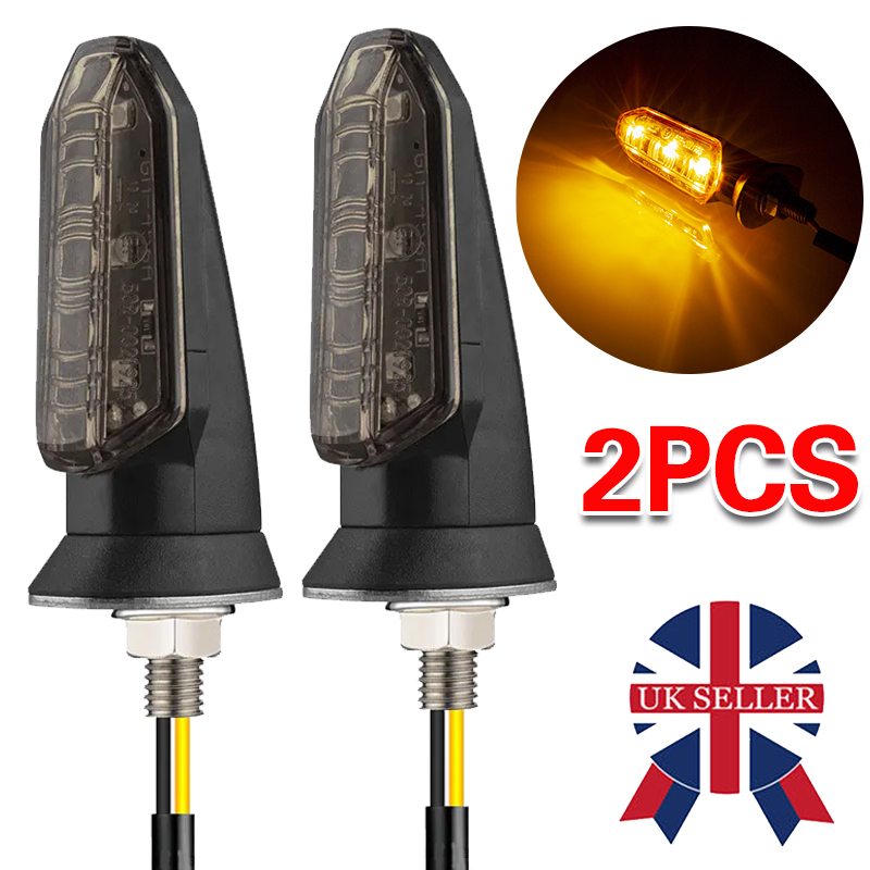 Main product image of Motorcycle Amber Mini LED 12V Turn Signal Lights, 2-Pack