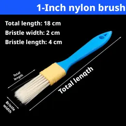 Product image of Nylon Brush, 1 Inch, Three Rows of Bristles