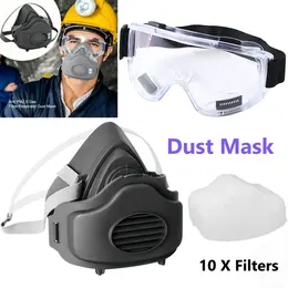 Product image of Half Facepiece Respirator Kit for 3200, Includes 10 Filters & Anti-fog Goggles