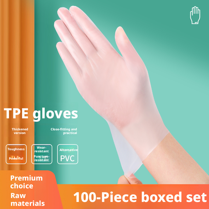 Main product image of Disposable TPE Food Grade Gloves, Large, 100 Count Box
