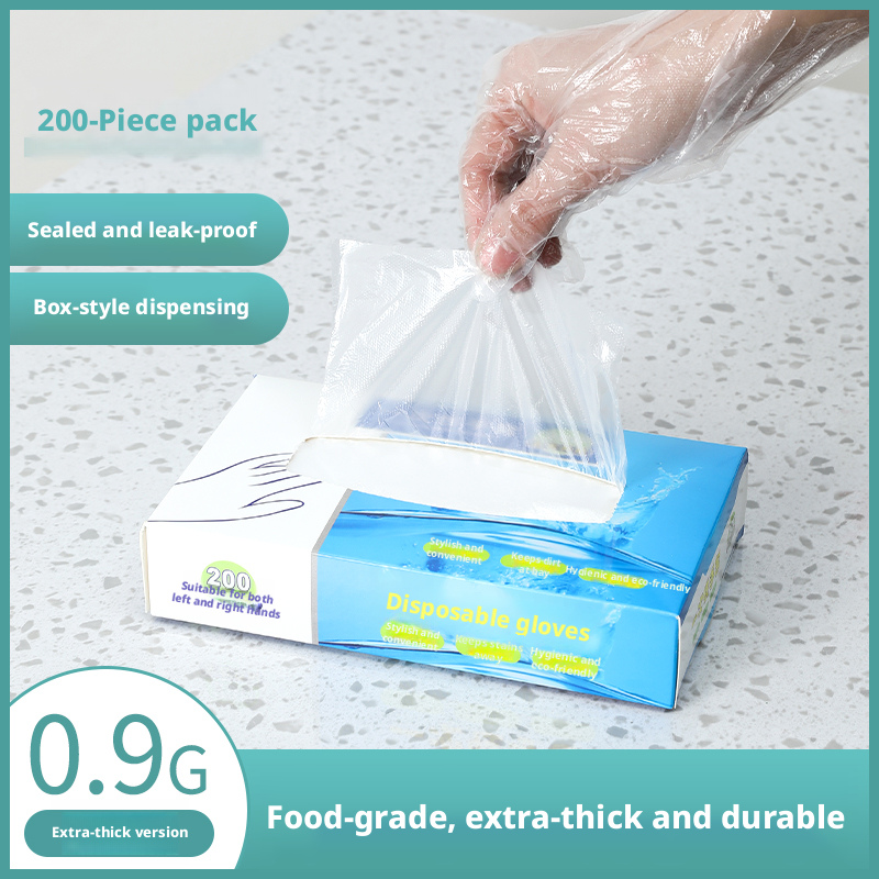 Main product image of Disposable Polyethylene Gloves, 200 Count