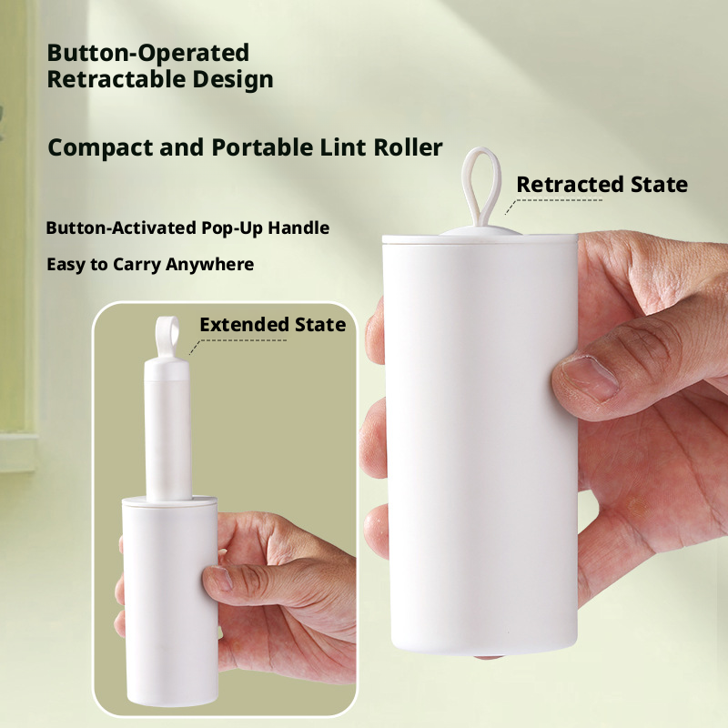 Main product image of Telescopic Lint Roller, Oblique Tear Sheets, White, 1 Piece