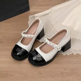 Product image of Women's Mary Jane Block Heel Pumps with Instep Strap