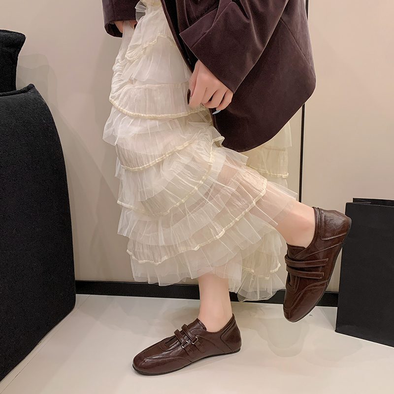 Main product image of Women's Flat Leather Round Toe Mary Jane Shoes