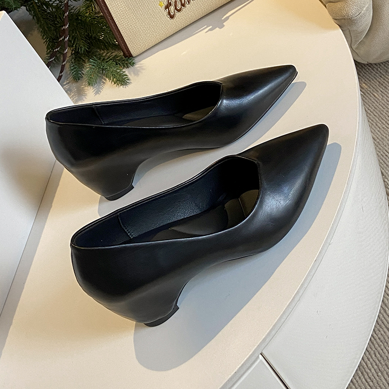 Main product image of Women's Pointed Toe Low Cut Wedge Hidden Heel Work Shoes