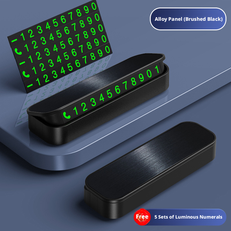 Main product image of Black Brushed Alloy Panel No Mobile Phone Safety Sign