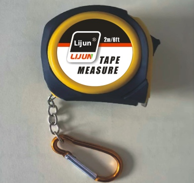 Main product image of 2m x 12.5mm Tape Measure, ABS+PVC Casing, Black/Yellow, with Belt Clip