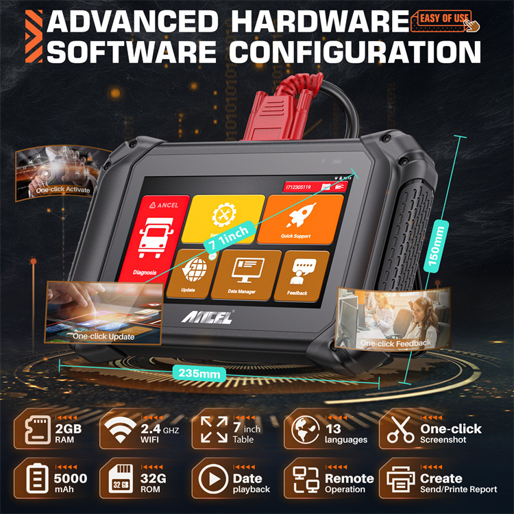 Main product image of V5HD Truck Diagnostic Tool for Heavy-Duty Commercial Vehicles