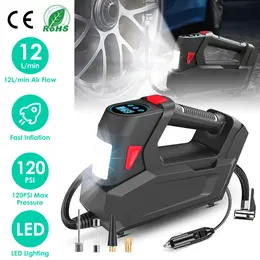 Product image of 120 PSI 90W Tire Inflator with Digital Display & LED Light
