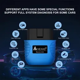 Product image of NEXAS Bluetooth 50 OBD2 Diagnostic Scanner for iOS and Android