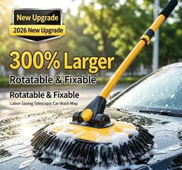 Product image of 3-Section Telescopic Car Wash Mop with Chenille Head