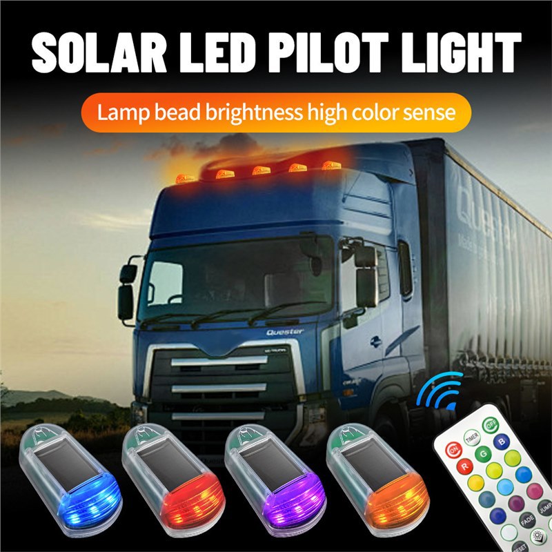 Main product image of Solar-Powered Remote Control Warning Light for Truck & Pickup Roofs