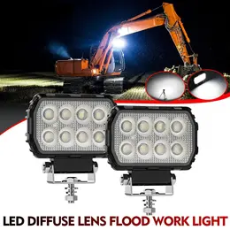 Product image of 2-Pack 4.4 Inch Rectangular LED Work Lights, Flood Beam