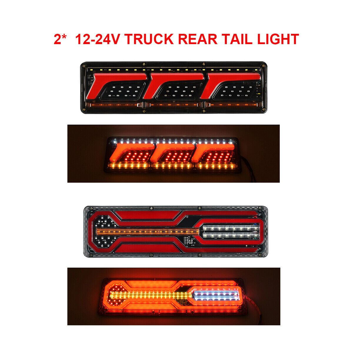 Main product image of Truck Rear Sequential Tail Light Pair for Actros, Scania