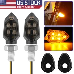 Product image of Mini Motorcycle LED Amber Turn Signal Indicator Lamps, Pair