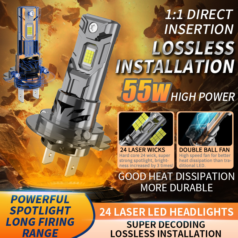 Main product image of Automotive LED Headlight Bulbs, H4, H7, 9005