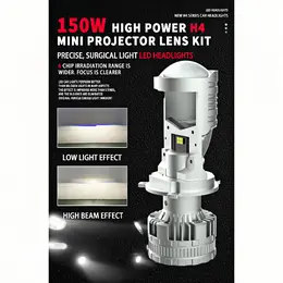 Product image of H4 LED Headlight Bulb, T80, 80W, Projector Lens, High/Low Beam Integrated