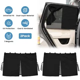 Product image of 2 Pack Car Window Shades, 26.77x19.09In, Double-Layer Magnetic, 3 Adjustable Modes