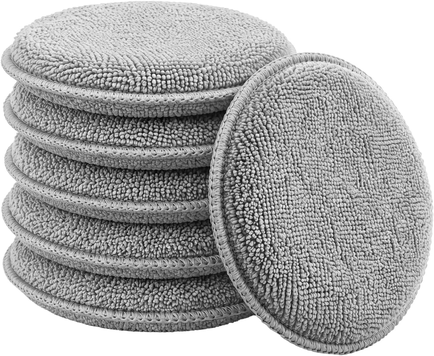 Main product image of Microfiber Wax Applicator Pads, 5 Inch, 6 Units, Grey