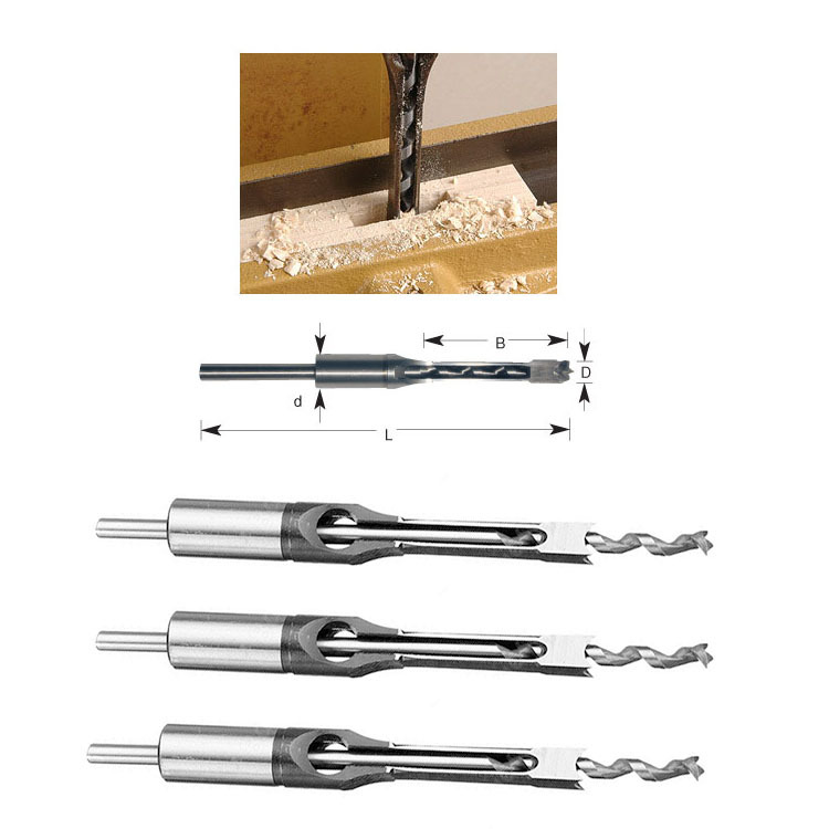 Main product image of Square Hole Drill Bit for Mortise and Tenon Joints