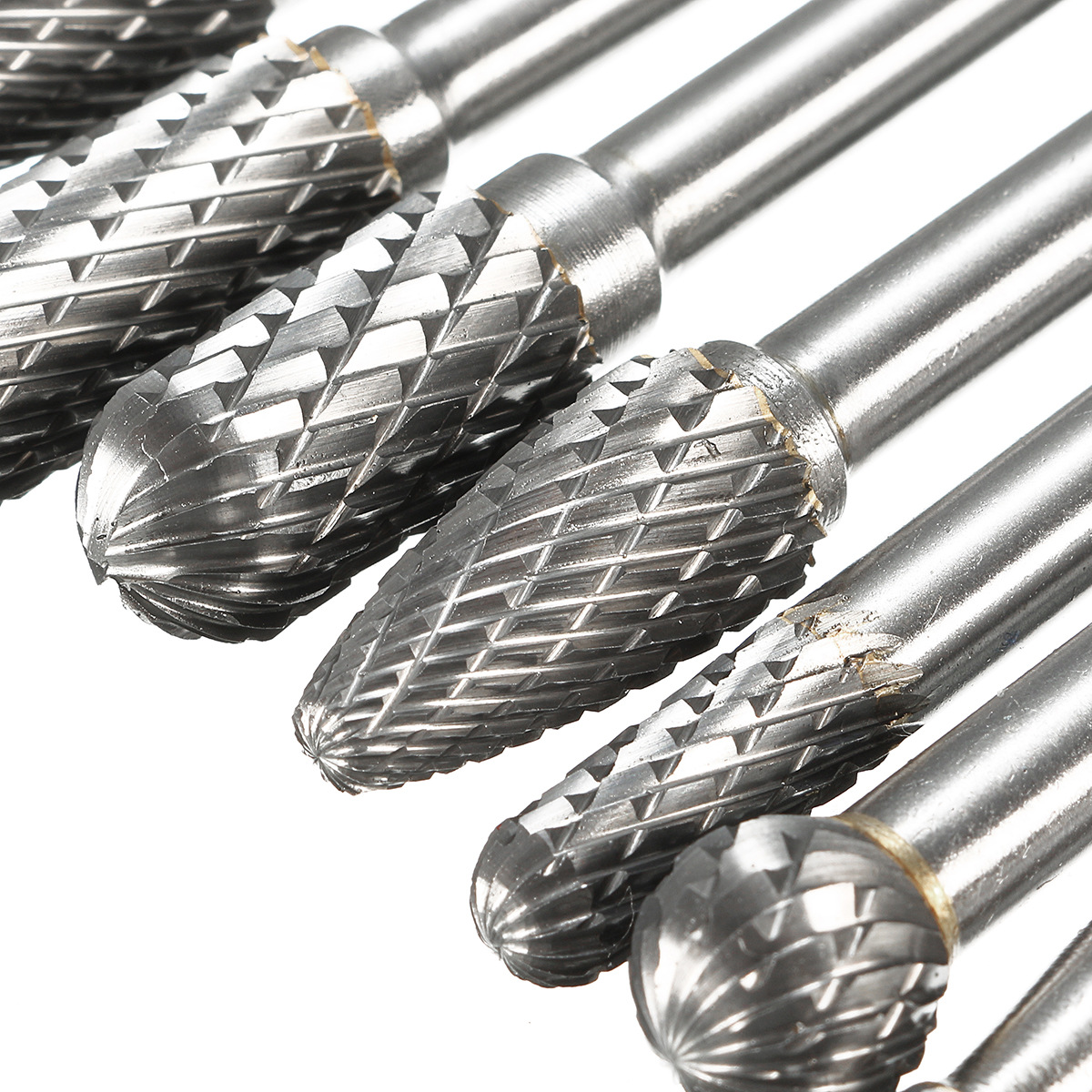 Main product image of 8-Piece Double-Groove Cemented Carbide Rotary File Set