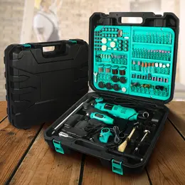 Product image of Electric Rotary Tool Kit with Grinding and Engraving Attachments