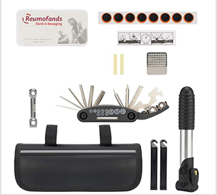 Main product image of Bicycle Tire Puncture Repair Kit with Air Inflator
