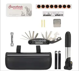 Product image of Bicycle Tire Puncture Repair Kit with Air Inflator